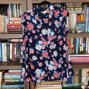 Modcloth sleeveless button-up blouse, 4x